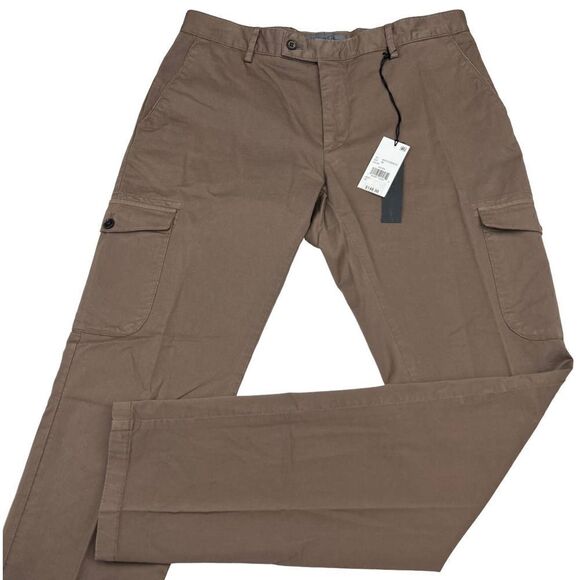 New Dylan Gray Men Pants US 30, 31, 34 Brown Regular Fit Cargo Slash Pockets - Picture 5 of 13